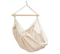 AMANKA XXL Silla Colgante 185x130cm para Sentarse en 2 Gira 360° Crema
