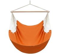 AMANKA XXL Silla Hamaca Colgante 185x130cm hasta 150kg - Jardín Balcón y Terraza - Columpio para 2 Personas - 100% Algodón - Rotación 360° Giratoria - Interior y Exterior - Adultos y Adolescentes