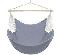 AMANKA XXL Silla Hamaca Colgante 185x130cm hasta 150kg - Jardín Balcón y Terraza - Columpio para 2 Personas - 100% Algodón - Rotación 360° Giratoria - Interior y Exterior - Adultos y Adolescentes