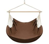 AMANKA XXL Silla Hamaca Colgante 185x130cm hasta 150kg - Jardín Balcón y Terraza - Columpio para 2 Personas - 100% Algodón - Rotación 360° Giratoria - Interior y Exterior - Adultos y Adolescentes
