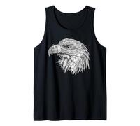 Amante de Aves de águila Calva geométrica Vuelo Raptor Camiseta sin Mangas