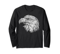 Amante de Aves de águila Calva geométrica Vuelo Raptor Manga Larga