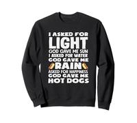 Amante de Hot Dog God Gave Me Hot Dogs Sudadera