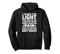 Amante de Hot Dog God Gave Me Hot Dogs Sudadera con Capucha