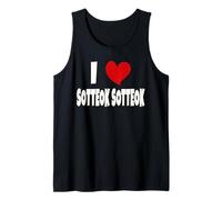 Amante de la Comida Coreana Corea del Sur Amo Sotteok Sotteok Camiseta sin Mangas
