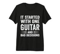 Amante De La Guitarra Humor Músico Caos Divertido Vintage Música Cita Camiseta Premium
