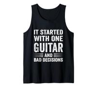 Amante De La Guitarra Humor Músico Caos Divertido Vintage Música Cita Camiseta sin Mangas