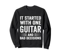 Amante De La Guitarra Humor Músico Caos Divertido Vintage Música Cita Sudadera