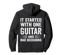 Amante De La Guitarra Humor Músico Caos Divertido Vintage Música Cita Sudadera con Capucha