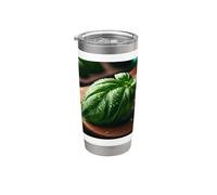 Amante de la hoja de albahaca - Cocina de jardín Vaso térmico de acero inoxidable de doble pared