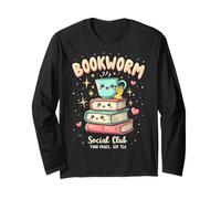 Amante de la lectura kawaii de Bookworm Social Club Manga Larga