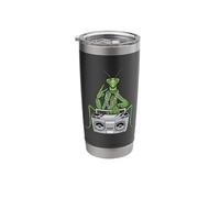 Amante de la Mantis Rezante Hip Hop Niños Música Niños Mantis Rezando Vaso térmico de acero inoxidable de doble pared