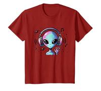 Amante de la música Alien Músico OVNI Extraterrestre Space Gift Camiseta