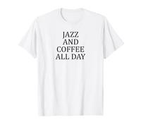 Amante de la música de Jazz y café Todo el día Camiseta