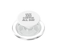 Amante de la música de Jazz y café Todo el día PopSockets PopGrip para MagSafe
