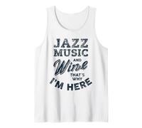 Amante de la música Jazz y Beber Vino I Love Jazz Festival Camiseta sin Mangas