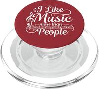 Amante de la música - Me Gusta la música más Que la Gente PopSockets PopGrip para MagSafe