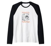 Amante de la música sarcástica Crank it up Buttercup Camiseta Manga Raglan