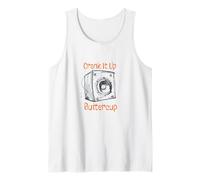Amante de la música sarcástica Crank it up Buttercup Camiseta sin Mangas