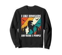 Amante de la paleontología Me Gustan los Dinosaurios y Tal Vez como 3 Personas. Sudadera