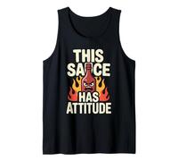 Amante de la Salsa Picante Comida Picante Chilihead Heat Seeker Pepper Camiseta sin Mangas