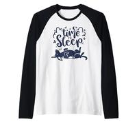 Amante de la Siesta para Perros adormecidos de Time to Sleep Camiseta Manga Raglan