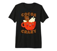 Amante de Las Bebidas Kawaii Hot Cocoa Crazy Chocolate Camiseta Premium