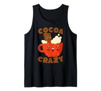 Amante de Las Bebidas Kawaii Hot Cocoa Crazy Chocolate Camiseta sin Mangas