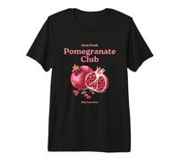 Amante de Las granadas y Frutas Aesthetic Pomegranate Club Y2k Camiseta Premium