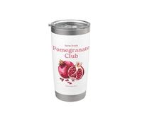 Amante de las granadas y frutas Aesthetic Pomegranate Club Y2k Vaso térmico de acero inoxidable de doble pared