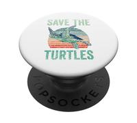 Amante de Las Mascotas de Save The Turtles Animal Turtle PopSockets PopGrip Adhesivo