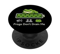 Amante De Las Ranas Introvertido Humor Animal Tranquilo Ingenioso Naturaleza Geek PopSockets PopGrip Adhesivo