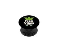 Amante De Las Ranas Introvertido Humor Animal Tranquilo Ingenioso Naturaleza Geek PopSockets PopGrip Adhesivo