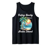 Amante de las vacaciones en el Caribe, turismo de playa, vacaciones en la isla de Aruba Camiseta sin Mangas