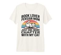 Amante de Libros Persa Mamá Solo Un Capítulo Más con Mi Gato Camiseta Premium