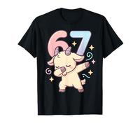 Amante de los Animales de Granja Bailando Chibi Dabbing Goat 67 Meme 6-7 Camiseta