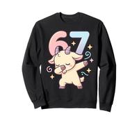 Amante de los Animales de Granja Bailando Chibi Dabbing Goat 67 Meme 6-7 Sudadera