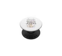 Amante de los Animales Siempre seré la Chica Que Habla con los Animales PopSockets PopGrip Adhesivo