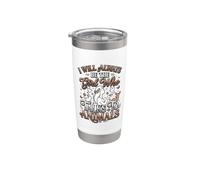 Amante de los animales Siempre seré la chica que habla con los animales Vaso térmico de acero inoxidable de doble pared