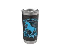 Amante de los Caballos Make Mine A Draft Horse Caballo Vaso térmico de acero inoxidable de doble pared