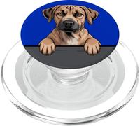 Amante de los cachorritos de Black Mouth Cur, Divertido, con Bolsillo Que se asoma PopSockets PopGrip para MagSafe