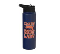 Amante de los camarones Amante de los mariscos Camarón divertido Océano Animal marino Stainless Steel Insulated Water Bottle