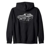 Amante de los coches American Muscle Car, retro, vintage, clásico, 60 y 70 Sudadera con Capucha