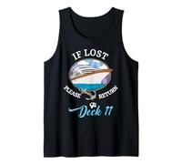 Amante de los cruceros si se Pierde, regrese a la Cubierta 11 Cruising Divertido Camiseta sin Mangas