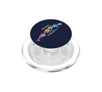Amante de los Delfines Oak Island NC Familia Vacaciones en la Playa PopSockets PopGrip para MagSafe