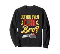 Amante de los Deportes de Invierno Curling Funny Do You Even Curl Bro Sudadera