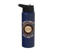 Amante de los discos de vinilo vintage Keep It Analog Slow Spi Stainless Steel Insulated Water Bottle