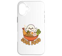 Amante de los fideos Kawaii Ramen Ghost Noodles Carcasa para iPhone 16 Plus