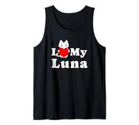 Amante de los Gatitos de I Love My Luna, Propietario de Gatos Camiseta sin Mangas