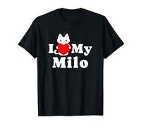 Amante de los Gatitos de I Love My Milo Cat Dueño Camiseta